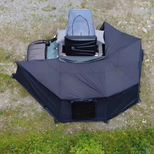Großhandel Car Canopy Shelter 2M 2.5M Freistehendes Fahrzeug 270 Grad 360 ° Wasserdichte XL Autos eite Heck zelt Markise mit Wänden - Product Image 3