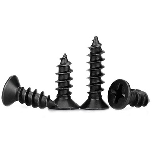 Black KA Phillips Flat Head Steel Self-Tapping <strong>Screws</strong> <strong>M1</strong> M2 M2.3 M3 Black Oxide Finish Metric Measurement for Electronic Small - Product Image 3