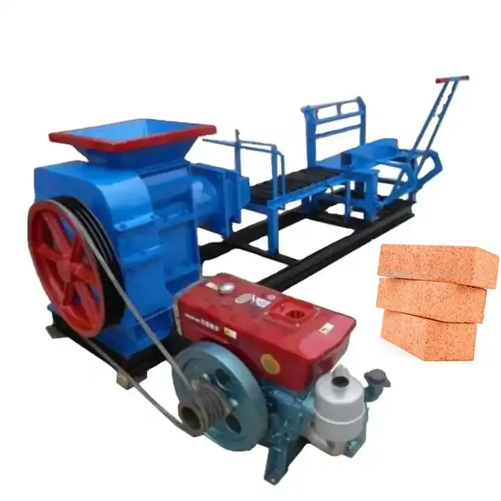 Logo Burnt Mini Red Soil And Clay Bricks And Tile Making Machines Fully Automatic