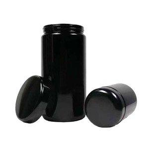 Hot Sale 200ml 250ml <strong>500ml</strong> 1000ml UV Dark Violet Glass Cream <strong>Jar</strong> with Arc Lid - Product Image 3