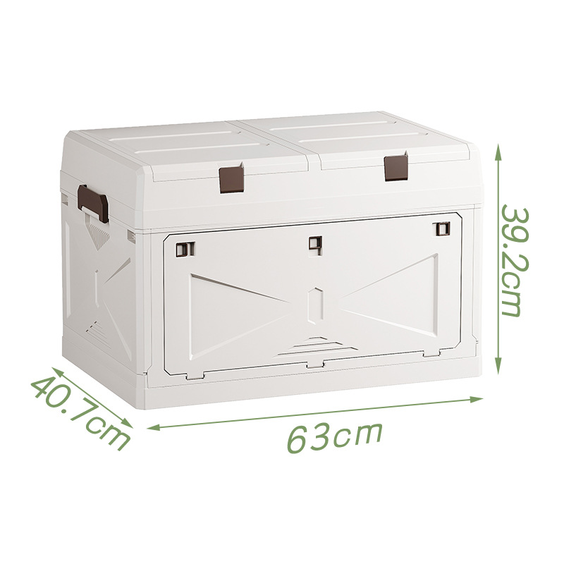 Large white folding case with high lid