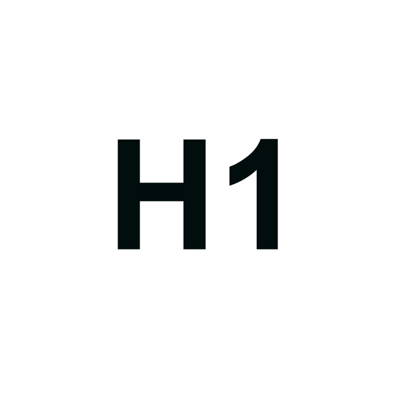 H1สีขาว
