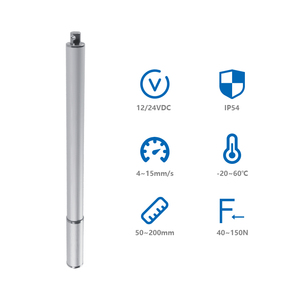 PrimoPal Mikro Lineer Aktüatör BLDC Motor Elektrikli Aktüatörler Mini 12V Kompakt 150mm 4 inç Tübüler Mikro Lineer Aktüatör - Product Image 1