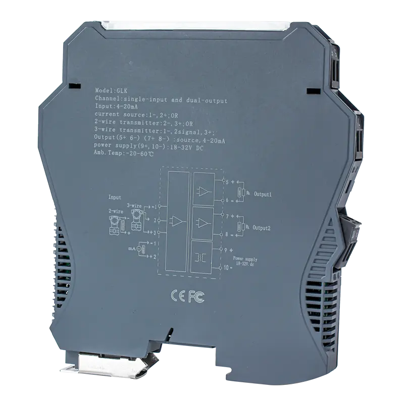 Aislador de señal analógica a digital 4-20ma 0-10V 0-5V convertidor de señal de salida de entrada convertidor de señal analógica dc24v potencia