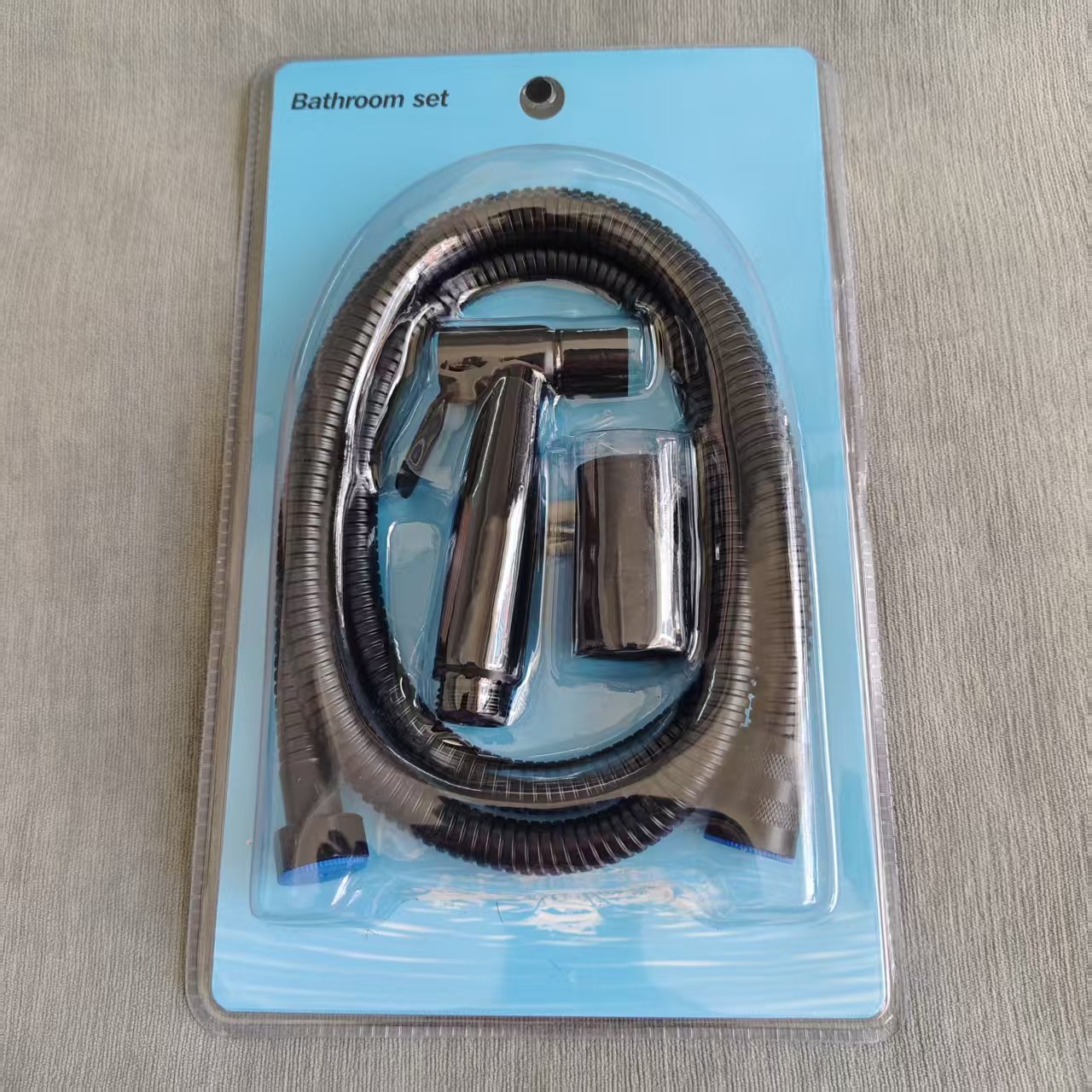 Black stainless steel three piece set-15m shower tube