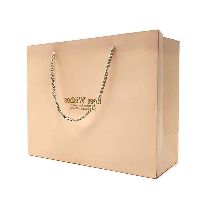 Vente en gros de sacs à provisions cosmétiques de vêtement cadeau de luxe imprimés personnalisés sac d'emballage en papier de marque avec votre propre logo