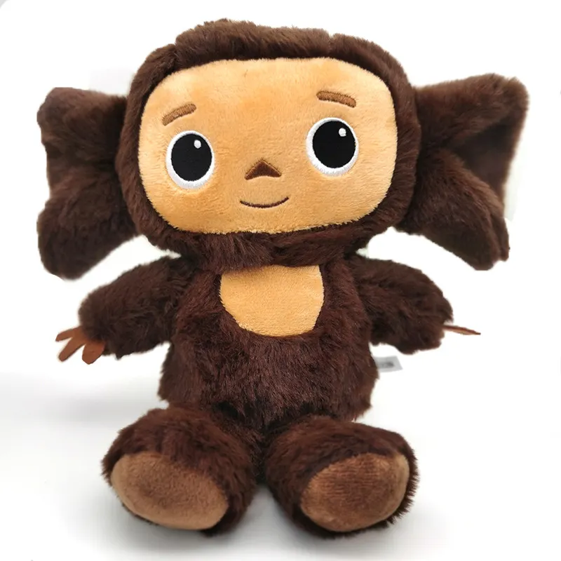 Juguetes de peluche de mono Cheburashka ruso, Animal de peluche, orejas grandes, Mono