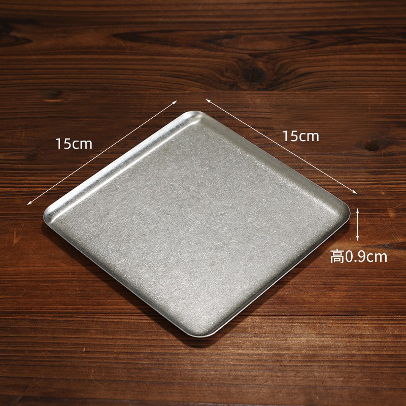 15x15cm straight-edged square tray (retro style)
