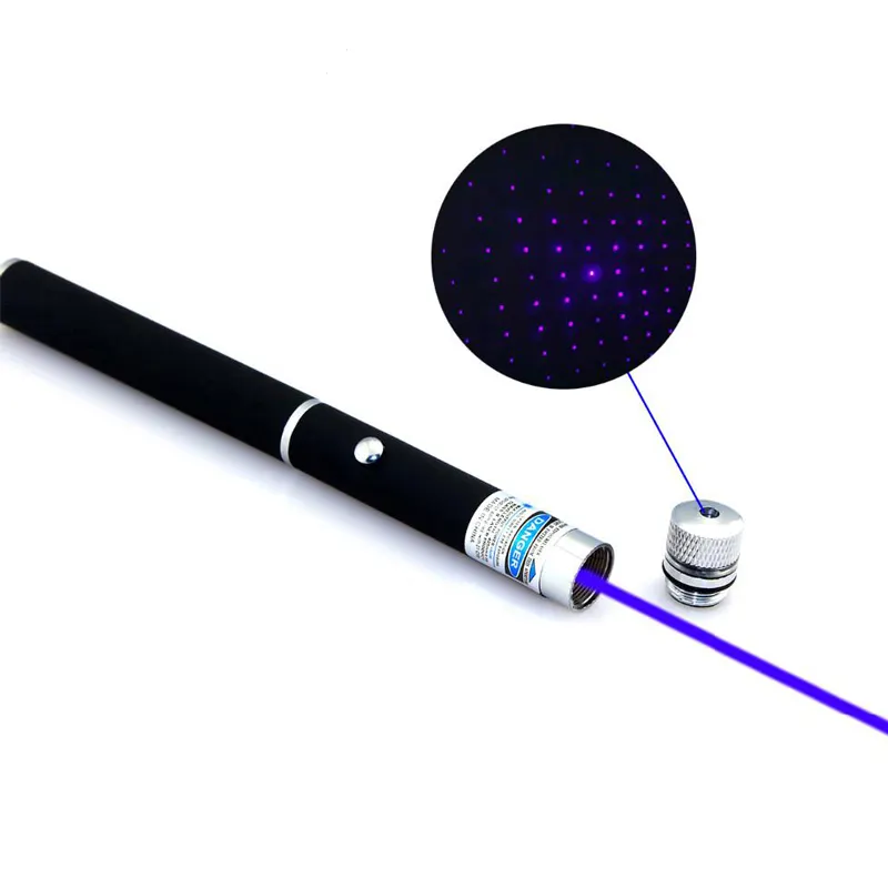 405nm puntatore laser blu AAA batteria stella verde penna puntatore Laser con luce blu penna laser per gatti che giocano