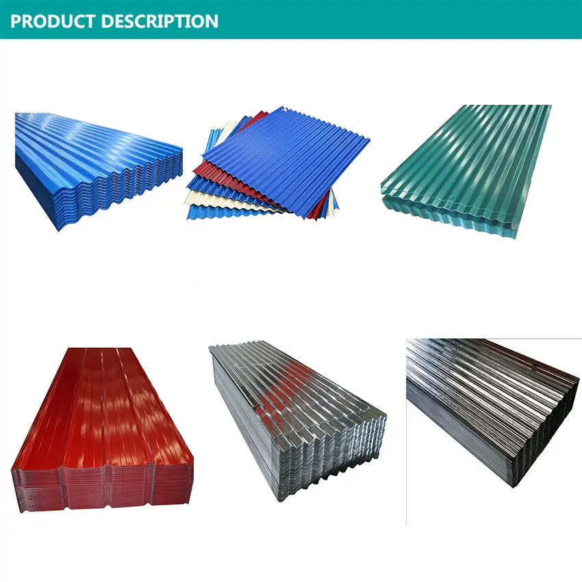Preverniciato GI / PPGI / PPGL colore rivestito in acciaio zincato tetto in lamiera di zinco lastre di copertura prezzi colore tetto