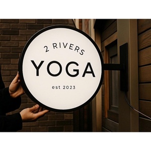 Ul CE ngoài trời bằng thép không gỉ dẫn ánh sáng boxs tùy chỉnh logo của bạn bảng hiệu Acrylic treo dấu hiệu quảng cáo - Product Image 5