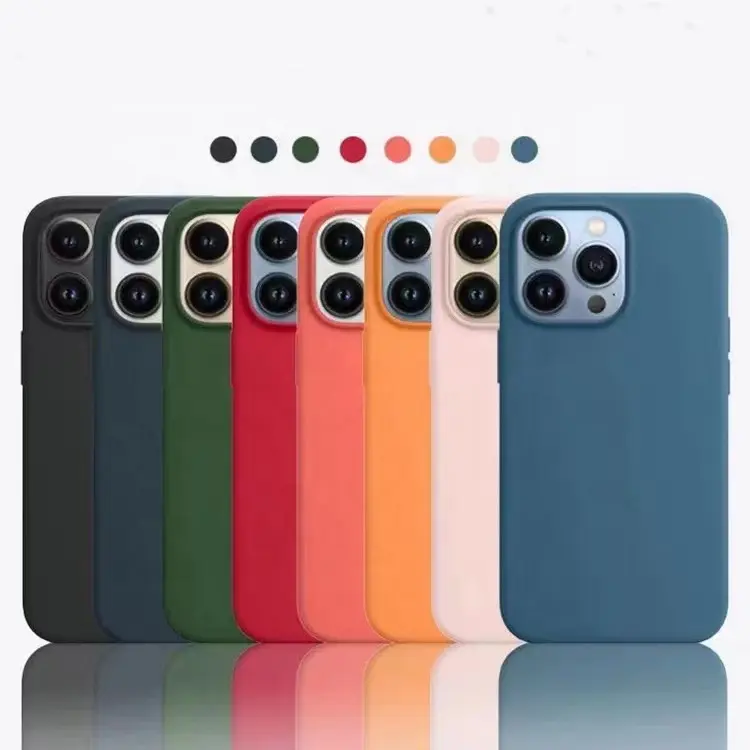 Capas de celular leadingplus, capas premium de silicone para iphone 13 12 11 pro max mini xr xs