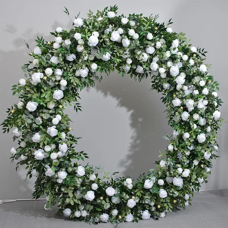 Custom Artificial Plants And Flowers Real Touch Artificial Flowers Wedding Arch For Decoration Wedding Artificial