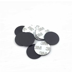 Customize Self Sticking Magnet Pieces Flexible Rubber Magnets <strong>Disc</strong> Dot with Adhesive