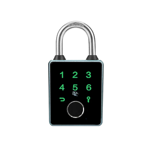 Usb充电应用控制指纹密码多重组合解锁迷你智能挂锁 - Product Image 1
