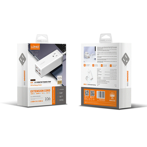 LDNIO-regleta de alimentación de escritorio SU1441, 2500W, con USB, 4 puertos, alta potencia, 65W, PD, QC3.0, carga rápida, enchufes eléctricos tipo EE. UU. - Product Image 6