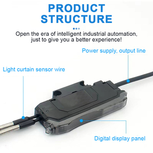 MOTEE colore fibra ottica amplificatore Display digitale a infrarossi con la riflessione e il fascio sensore in fibra ottica - Product Image 4