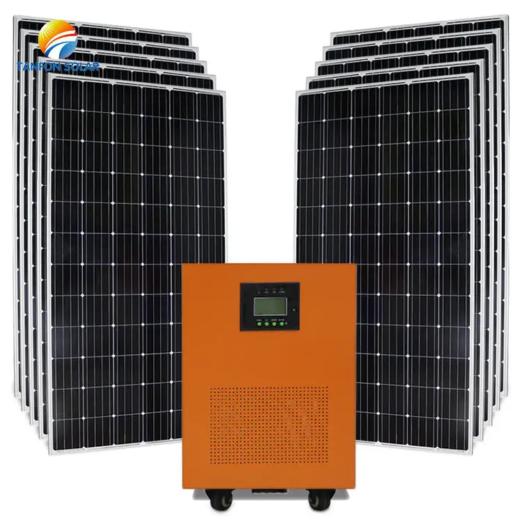 Kit de panel solar para el hogar de 5kw con envío gratis/sistema de energía PV 10KW 15kw/cuánto costo del sistema solar de 5 kV