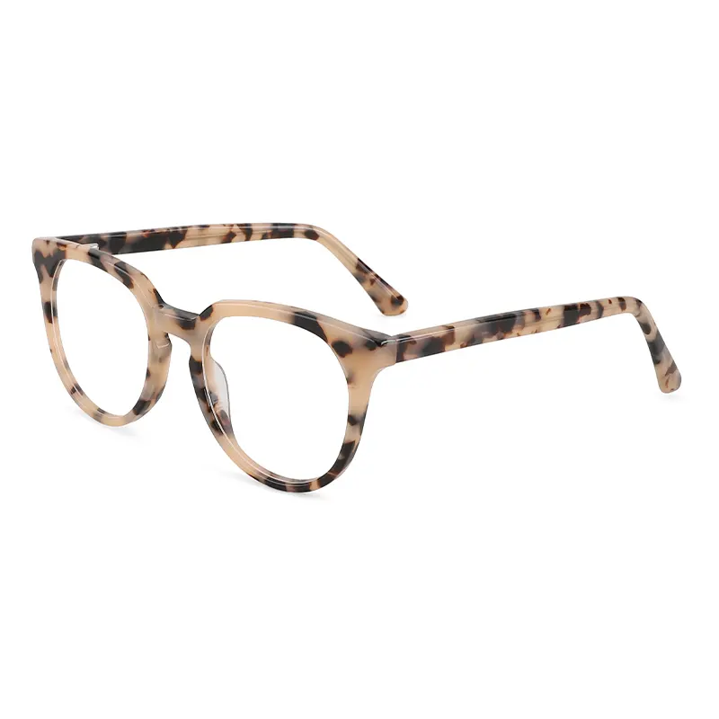 Gafas de moda de acetato, lentes ópticas transparentes con nombre de marca, con lentes transparentes