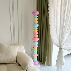 Hiện Đại Thiết Kế Kẹo Đèn Sàn Xếp Chồng Lên Nhau Pastel Glass Pebble Ánh Sáng Với Đá Cẩm Thạch Cơ Sở Cho Phòng Khách Bắc Âu Nghệ Thuật Trang Trí Nội Thất Bán Buôn - Product Image 2