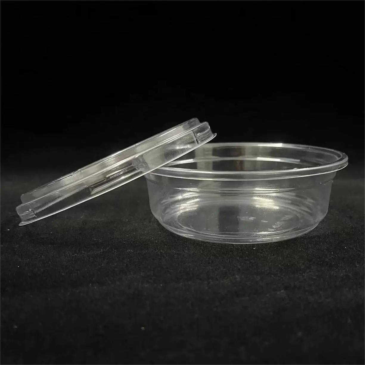 250 450 cc ml Round Blister container box for jar package Recyclable Round Containers