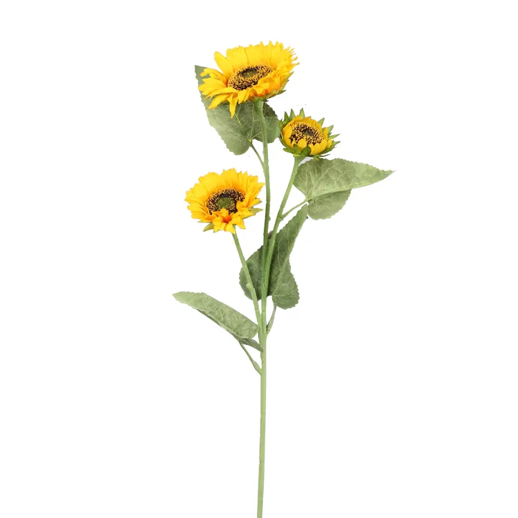 Qihao Hot Sale Artificial Sunflower for Outdoor Home Wedding Birthday Party Decor
