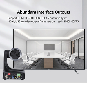เว็บแคม PTZ 1080p เข้ากันได้กับซอฟต์แวร์ต่างๆที่ใช้สำหรับการสตรีมสดและกล้องเว็บแคมการประชุมทางวิดีโอ - Product Image 4