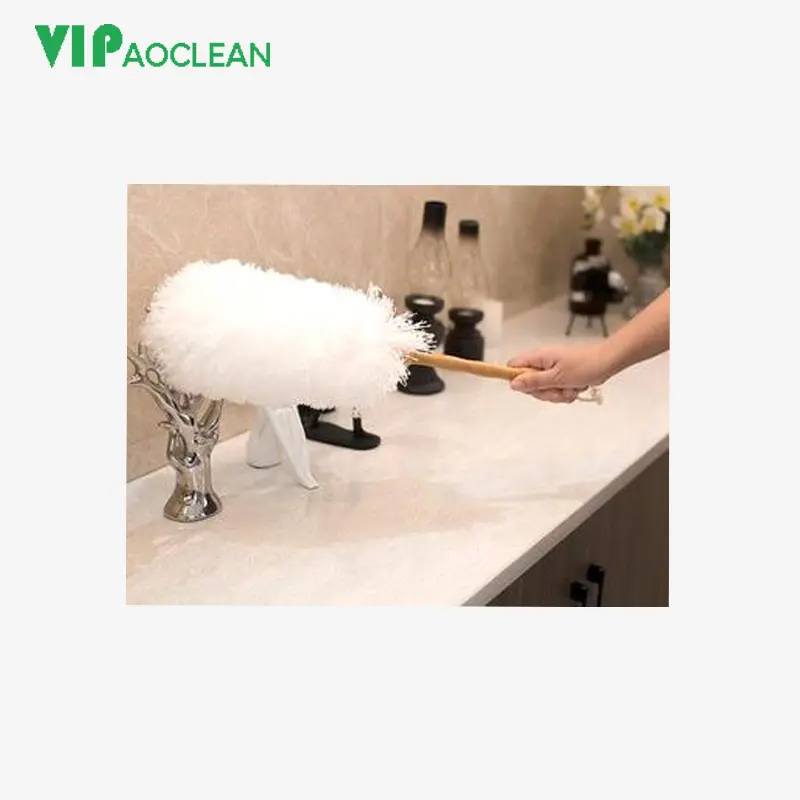 VIPaoclean pembersih debu Microfiber, pegangan teleskopik bulu