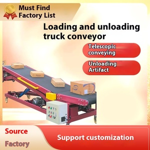 Máquina trepadora de cinta telescópica de PVC usada, transportador de camión de carga de descarga práctico, transportador de camión deslizante, cinta de descarga de carga - Product Image 5