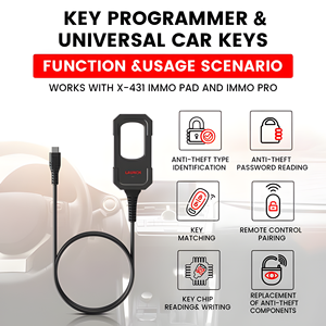 Lanciare appena l'unità principale del programmatore chiave X431 solo senza Super Chip e chiavi intelligenti leggere e scrivere le informazioni chiave - Product Image 4