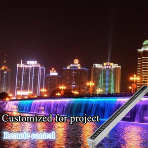 DMX512 RGB IP65室外照明项目18W-72W带铝制机身和24v输入电压的发光二极管洗墙灯