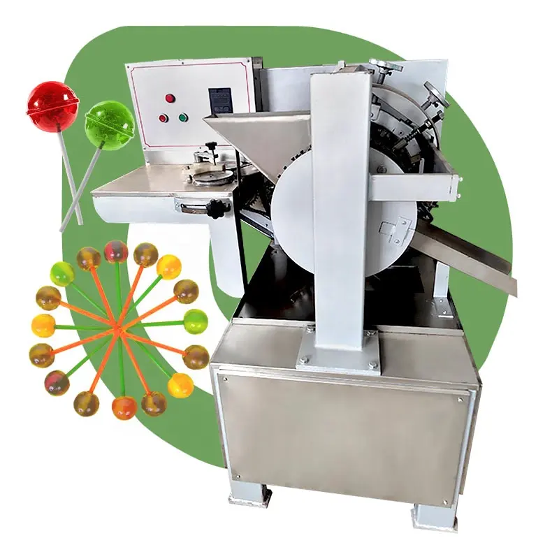 Máquina automática de producción de Lollipop para hacer dulces, máquina para hacer piruletas de papel pequeño