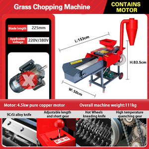 Ngang Ngô rơm cuống Shredder máy/cỏ Ủ Chua chaff Cutter Chopper máy cho gia cầm thức ăn chăn nuôi chế biến - Product Image 2