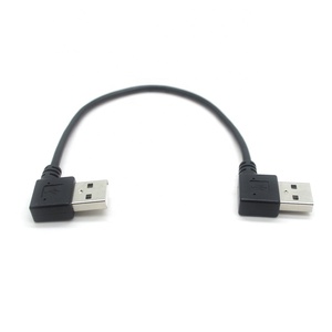 Yüksek kalite sol derece USB 2.0 erkek 90 dirsek USB A erkek harici sabit disk USB veri kablosu - Product Image 1