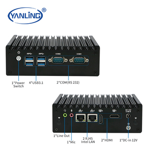 Proveedor de buena reputación 2280 4G Linux Mini ordenador industrial M.2 M-Key 2280 N5095 16GB gráfico HD integrado para automatización