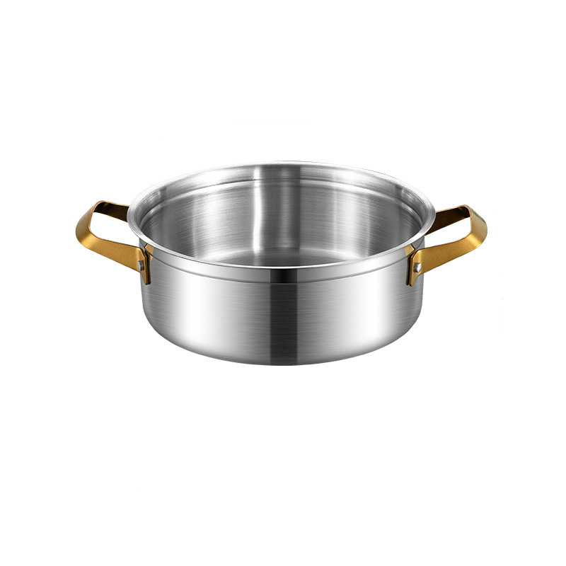 Poignée dorée - Pot à bouillon transparent (sans couvercle)