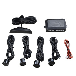 Kit de Sensor de aparcamiento con pantalla de marcha atrás plana, zumbador LED, DC12V, Universal, sistema de Radar de marcha atrás, 4 corredores - Product Image 1