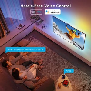 RGBIC LED şerit TV arkaplan ışığı Google asistan kamera için Alexa ile çalışır LED aydınlatmalı TV şerit ışıkları için Sync kutusu ile LED - Product Image 3