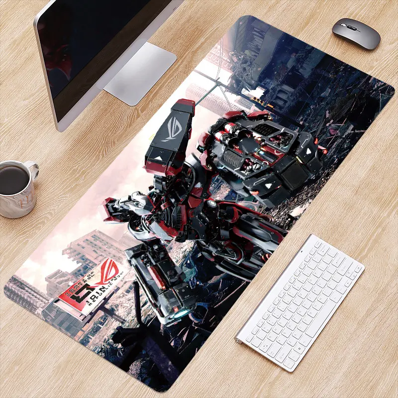 One Piece Custom Design Game mouse pad custom size logo printed anti-slip Natural rubber black white sublimation play pad