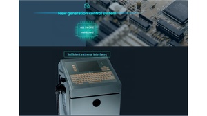 Hochgeschwindigkeits-Smart-Tinten strahl drucker für die Flaschen-und Paket codierung Industrieller CIJ-Tinten strahl drucker für Verfalls datum und Chargen nummer