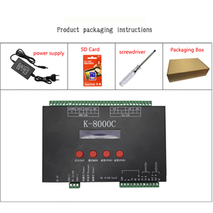Outdoor Lighting Pixel Led Spi <strong>Controllers</strong> K-8000C SD Card Programmable <strong>Dmx</strong> Rgb Rgbw Led <strong>Controller</strong>