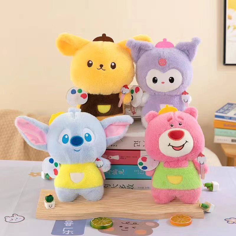 Quatre animaux 25cm-24-30cm couleur aléatoire