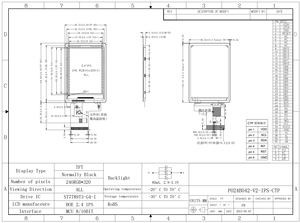 Polcd ST7789V drive ic 2.4 pollici Display LCD 240x320 TFT modulo schermo LCD a colori con TP - Product Image 5