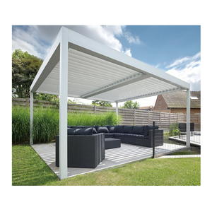 Elegant Aluminum <strong>Patio</strong> Gazebo Commercial Use Waterproof &amp; Windproof Design Easy Assembly &amp; Rodent Proof for Backyard Poolside - Product Image 4