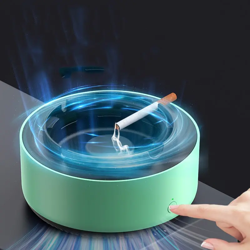 담배의 간접흡연 필터링을 위한 공기청정기 기능이 있는 다목적 재떨이 악취 제거 흡연 액세서리