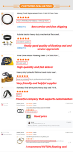 Kubota Mechanical Face Seal 3A21-44120 Duo Cone Seal Group Lifetime Floating Seal