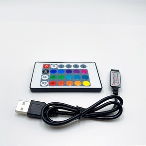 DC5V 24 ключа 44 ключа ИК пульт дистанционного управления с 1 м USB Inline ИК контроллер для 5050 2835 RGB Светодиодная лента - Product Image 2