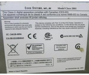 Schnelles ADSL-CISCO2801-ADSL/K9 1U Ciscos Router 10/100Base-TX Netzwerk 2801 Ethernet - Product Image 4