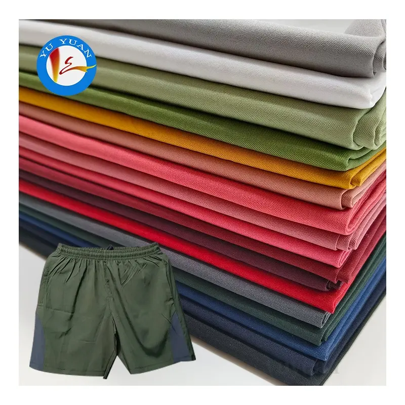 Shaoxing Yuyuan Imp 150D Fake Ns Lycra Mechanical Stretch Fabric 120-125Gsm Plain Dyed Non Spandex Ns TPU Fabric ForJackets