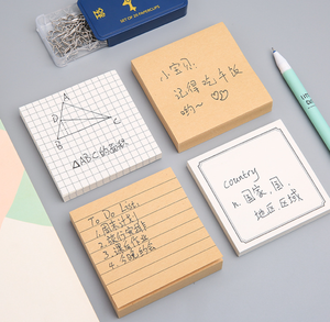 Bloc de notas adhesivas simples creativas al por mayor para estudiantes y Bloc de mensajes de uso de oficina - Product Image 1